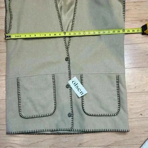 NWT OLSEN Wool Cashmere Vest PTP 24” - Picture 5 of 13